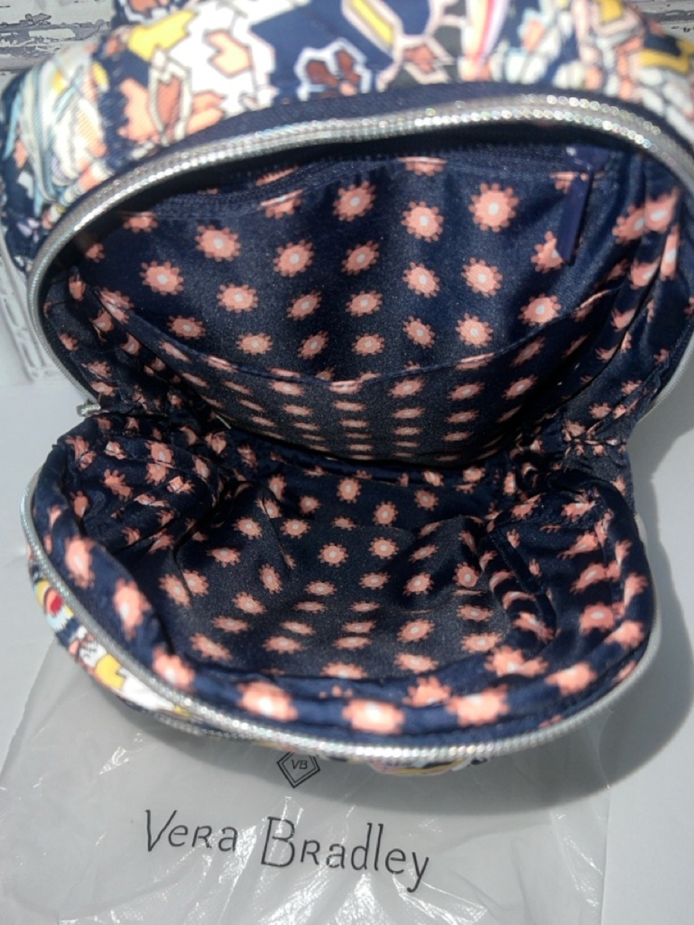 🆕 Vera Bradley Twill Utility Sling Crossbody Backpack Bag Tangier Paisley Travel - Picture 14 of 14